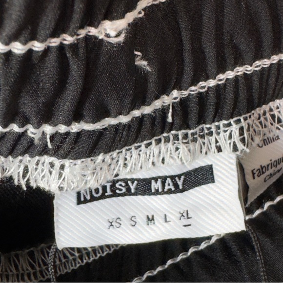 NWT Noisy May Kirby Cargo Utility Jogger Pants Black/White Women’s Size XL - Picture 16 of 16